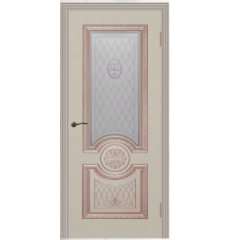 Дверь деревянная межкомнатная эмаль Гамма Корона Шамп В1 Уз2